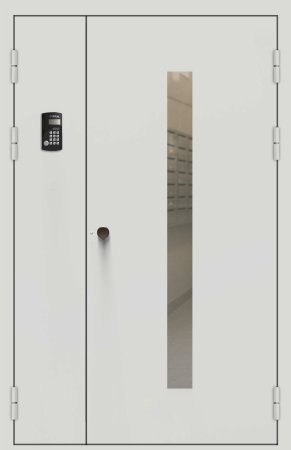 Подъездная дверь 5 Ral 5013