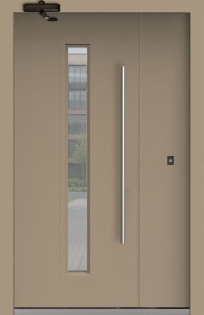 Подъездная дверь 8 Ral 1019