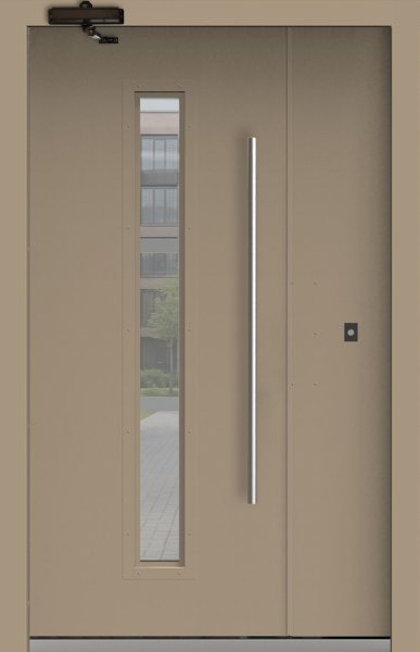 Подъездная дверь 8 Ral 1035
