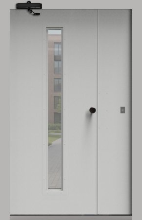 Подъездная дверь 5 Ral 9016