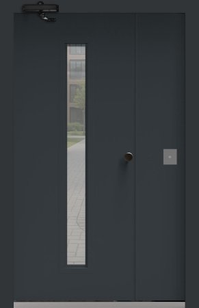 Подъездная дверь 5 Ral 7016