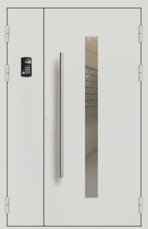Подъездная дверь 6 Ral 5013