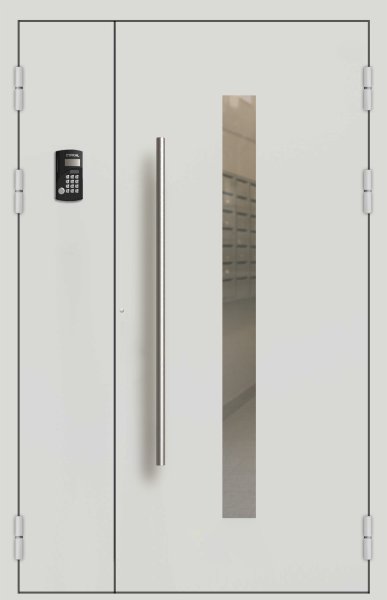 Подъездная дверь 6 Ral 5013