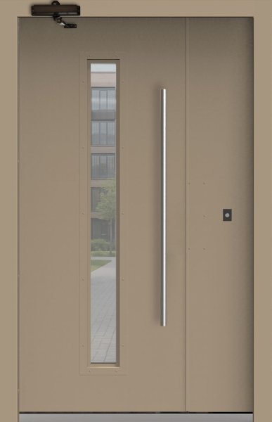Подъездная дверь 6 Ral 1035