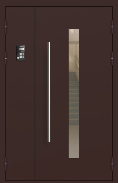 Подъездная дверь 6 Ral 8017