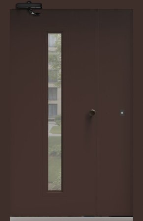 Подъездная дверь 5 Ral 8017