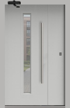 Подъездная дверь 7 Ral 9016