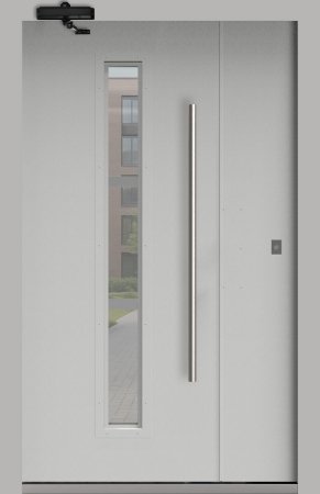 Подъездная дверь 8 Ral 9016