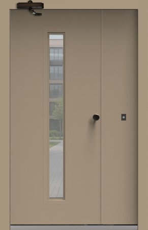 Подъездная дверь 5 Ral 1019