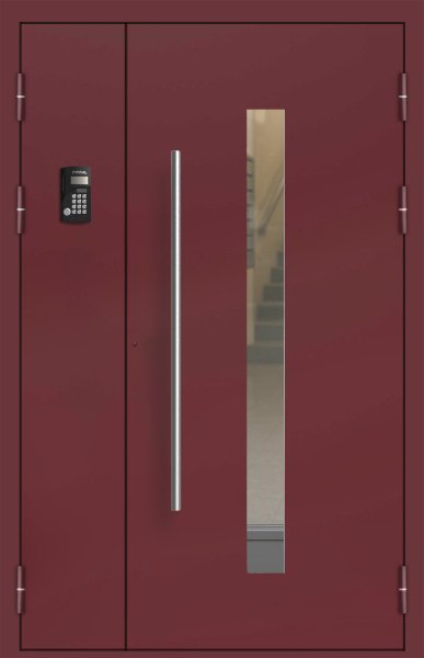 Подъездная дверь 6 Ral 3005