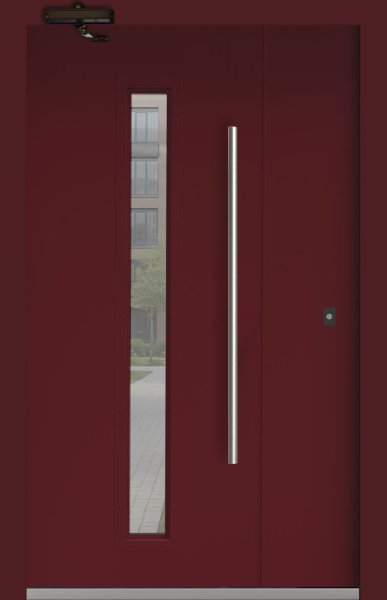 Подъездная дверь 7 Ral 3005