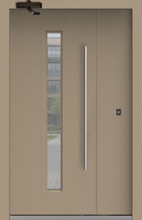 Подъездная дверь 7 Ral 1019