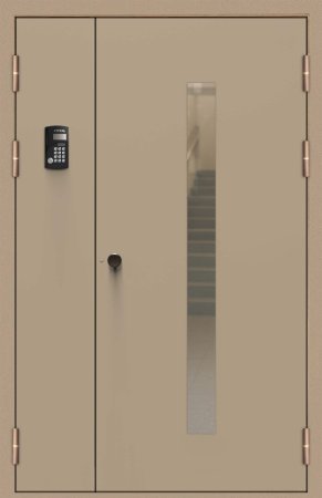 Подъездная дверь 5 Ral 1035