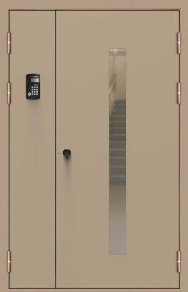Подъездная дверь 5 Ral 1035