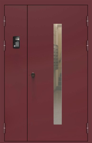 Подъездная дверь 5 Ral 3005