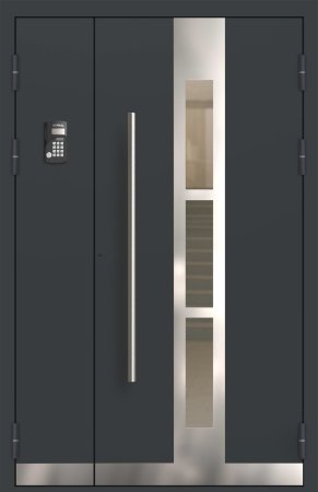 Подъездная дверь 8 Ral 7016