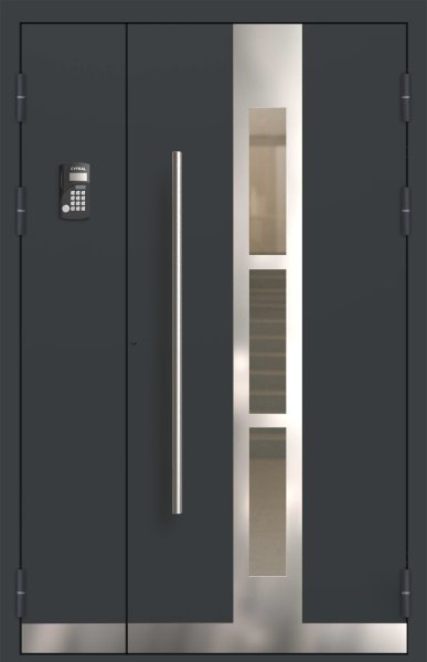 Подъездная дверь 8 Ral 7016
