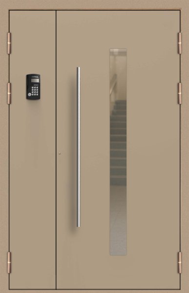 Подъездная дверь 6 Ral 1035