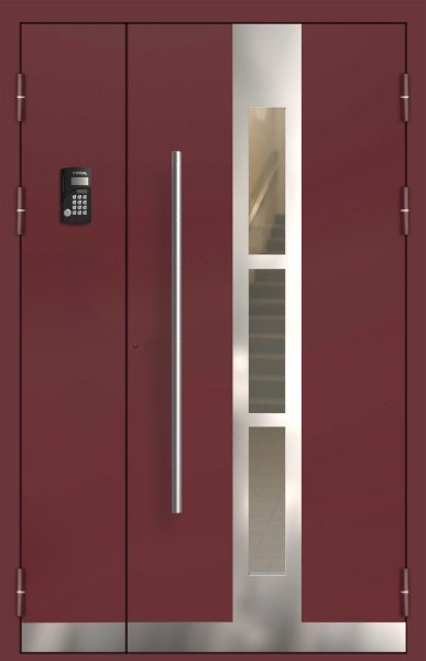 Подъездная дверь 8 Ral 3005