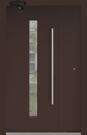 Подъездная дверь 6 Ral 8017