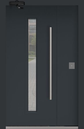 Подъездная дверь 6 Ral 7016