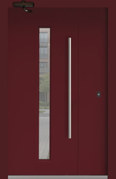 Подъездная дверь 8 Ral 3005