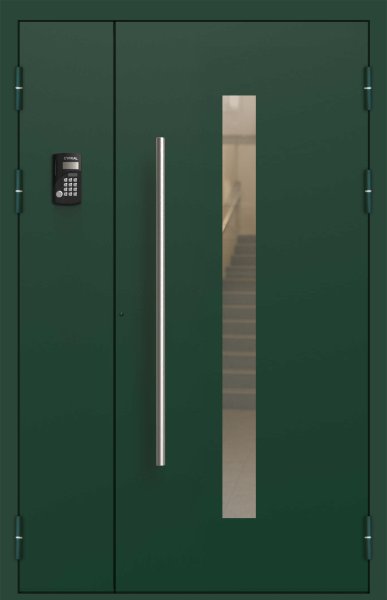 Подъездная дверь 6 Ral 6005