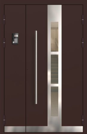 Подъездная дверь 8 Ral 8017