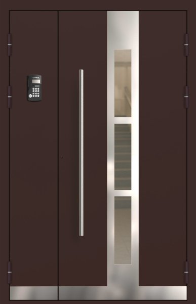 Подъездная дверь 8 Ral 8017
